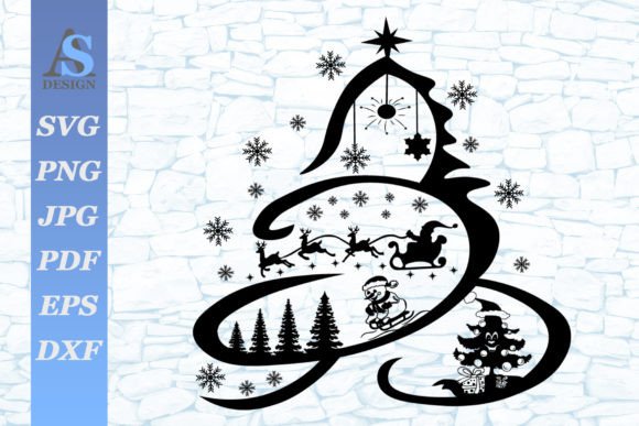 Christmas Magic Tree SVG: A Versatile Graphic Design Asset for Winter-Themed Content