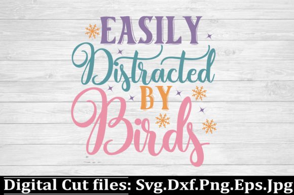 Easily Distracted by Birds: A Playful Graphic Design Asset for Crafts and Local Branding
