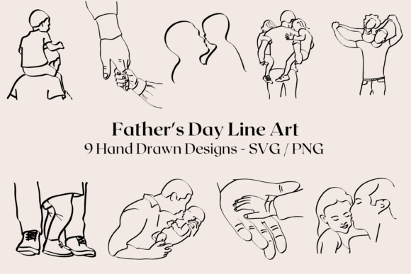Father’s Day Line Art for Crafts and Graphics: A Designer’s Review