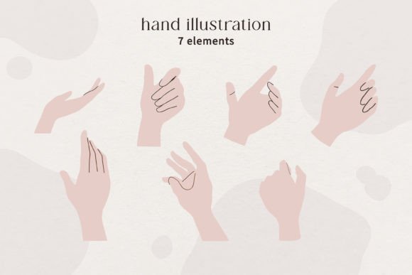 Hand Gesture Graphics for Local Business Branding & Freebies