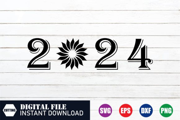 Happy New Year 2024 Design: A Festive Graphic for Crafts and Local Branding