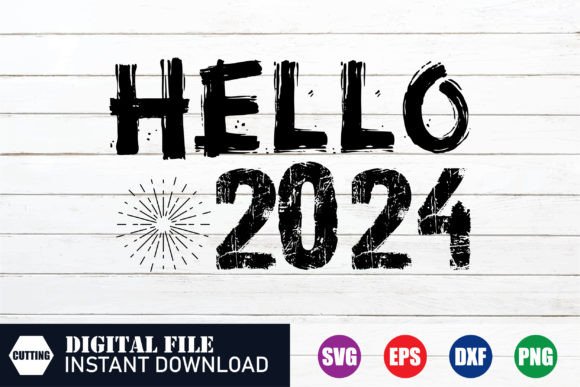Hello 2024 SVG Design Review: A Fresh New Year Embroidery File