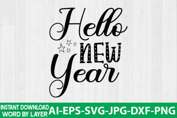 Hello New Year SVG Design Review for Real Projects