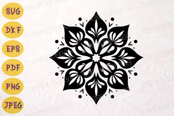 Simple Snowflake SVG Freeze Clipart DXF for Graphics and Freebies