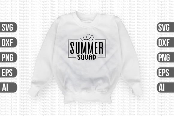 Summer Squad Svg: A Vibrant Graphic Design Asset for Crafts and Branding