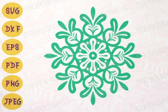 Turquoise Snowflake SVG Cut File Vector – A Versatile Freebie for Creative Marketing