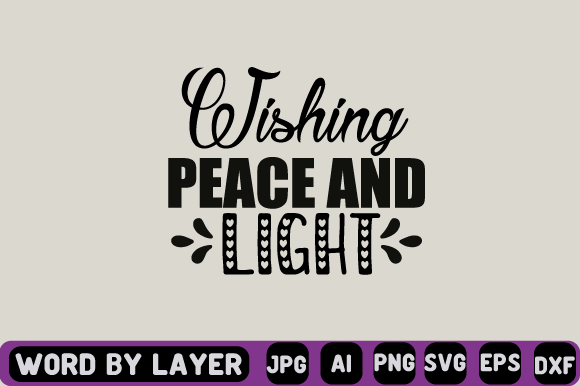 Wishing Peace and Light Graphics for a Polished Blog and Website